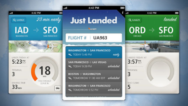 Just Landed - the right iOS app for airport pick-up duties