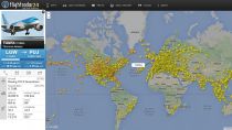 Real time aircraft tracking by FlightRadar24