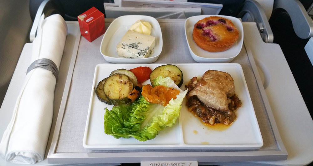 Air France food and drinks