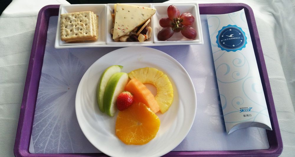 Xiamen Airlines food and drinks