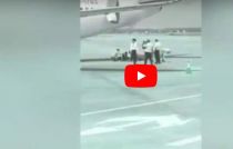 VIDEO: Flight Attendant Falls 9 Feet out of Cabin Door